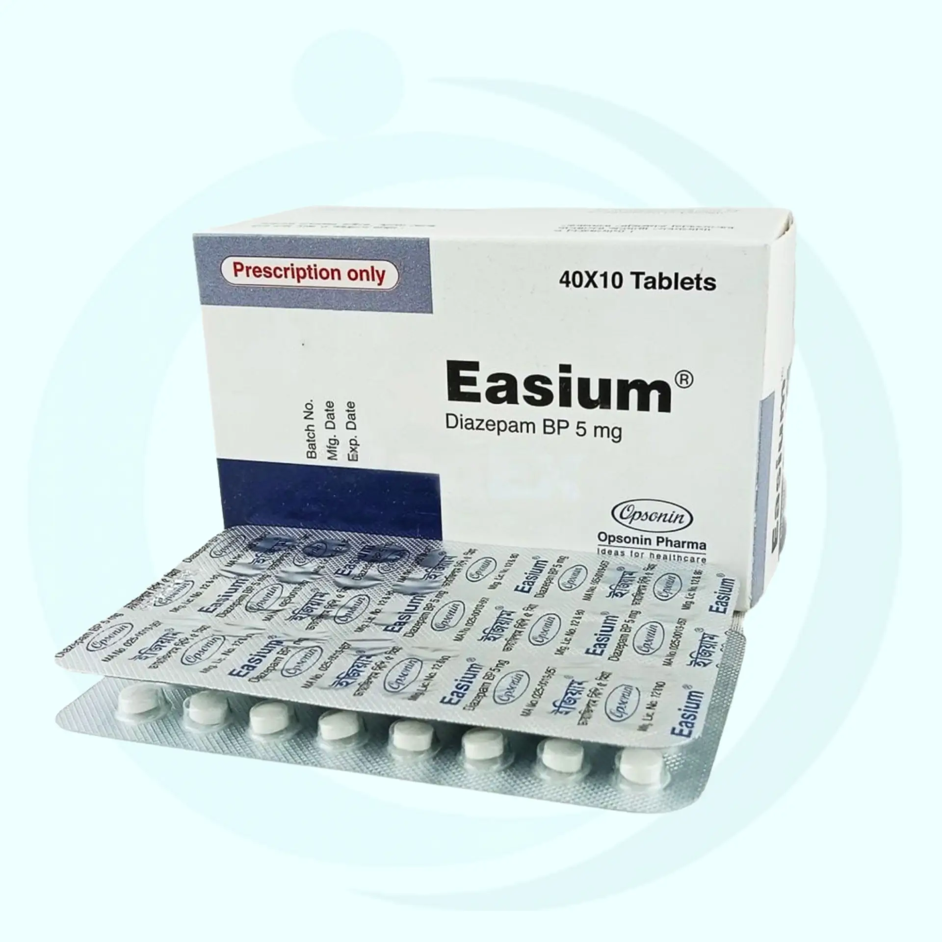 Easium Diazepam 5mg