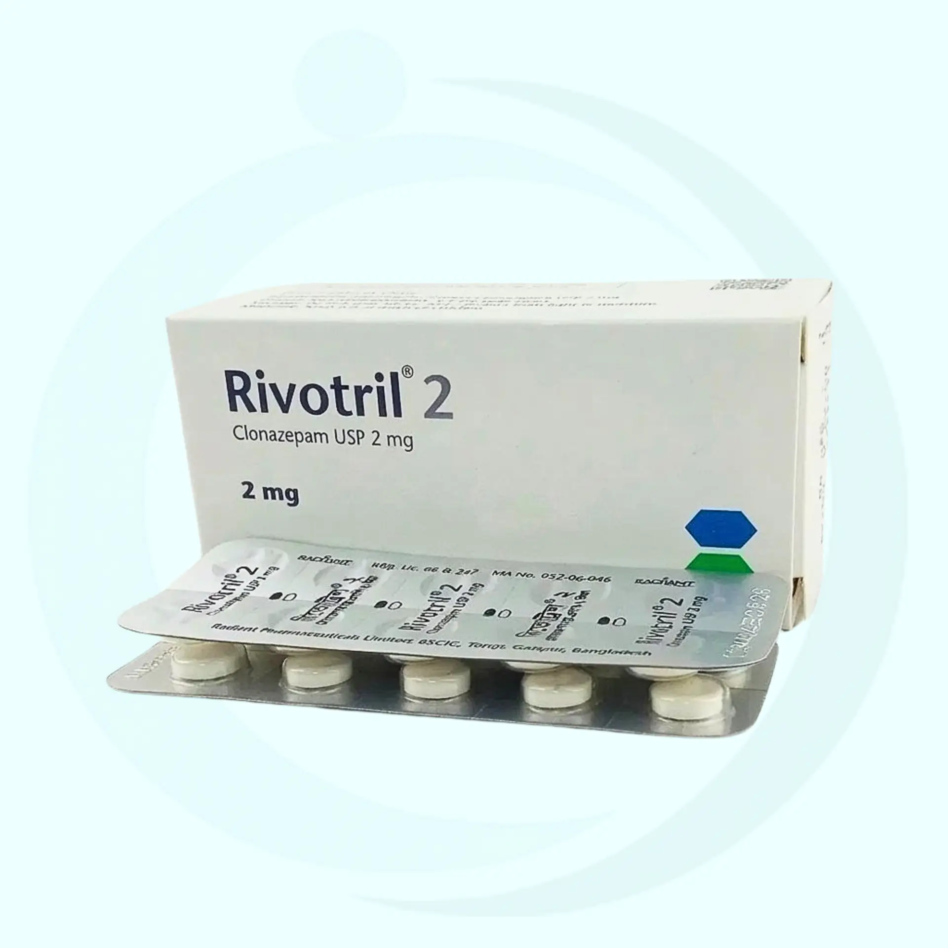 Clonazepam 2mg Rivotril